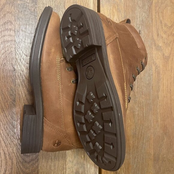 TIMBERLAND WOMEN'S VERONA SQUARE MID LACE BOOT MEDIUM BROWN FULL GR A42N8-EM4 - Picture 4 of 7